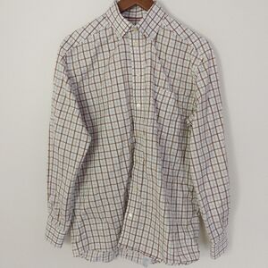 Eton Checkered Dress Shirt Size 40